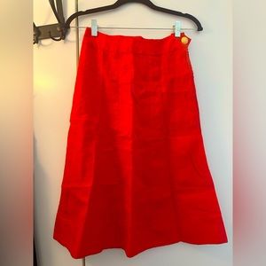 Linen Midi Skirt